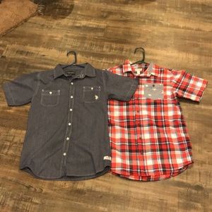 Kids Button down shirts (2 pack)